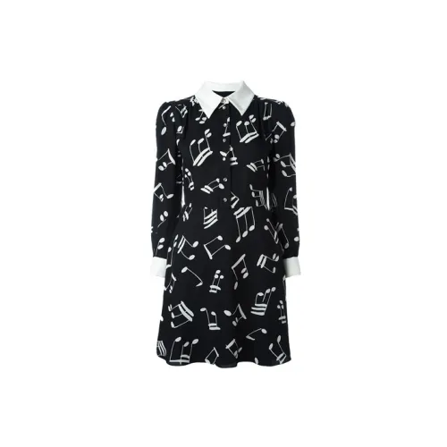 SAINT LAURENT Long-Sleeved Dresses Women's Black