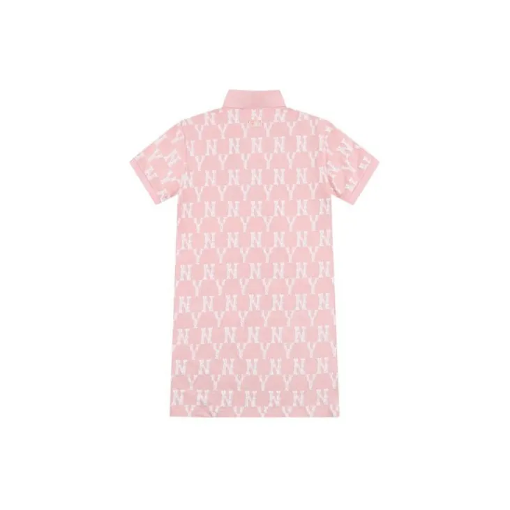 MLB Short Sleeved Dresses Women's Pink-1