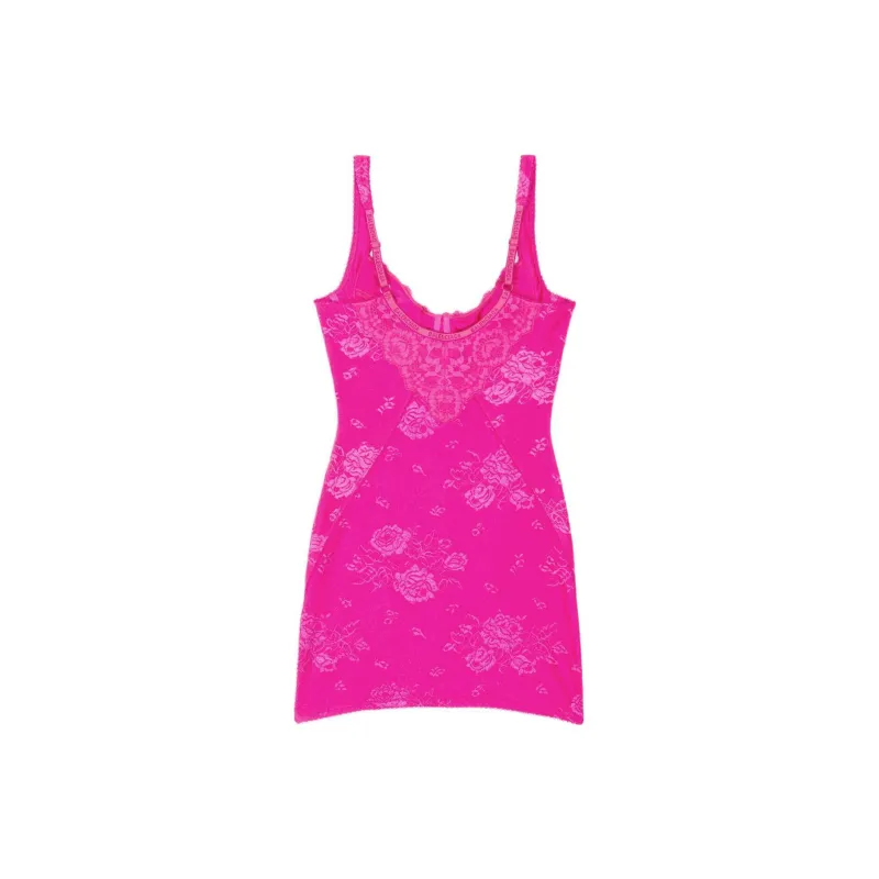 Balenciaga Lingerie Mini Dress 'Lipstick Pink'-1