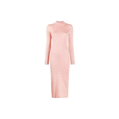 FENDI Long-Sleeved Dresses Women's Pink