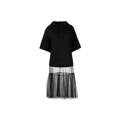 RED VALENTINO Long-Sleeved Dresses Women's Black