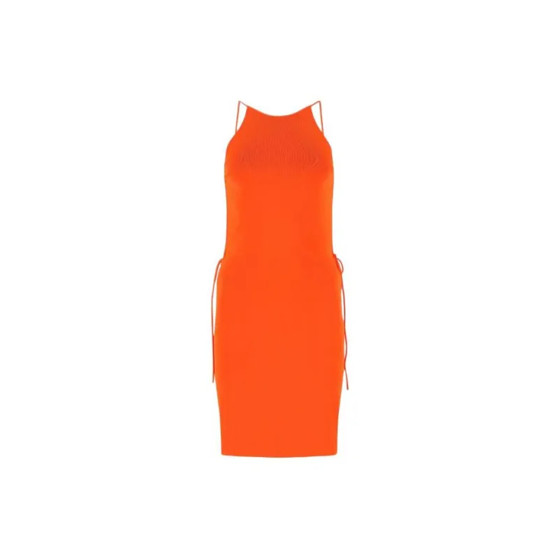 Bottega Veneta Side Tied Open Back Mini Dress-1