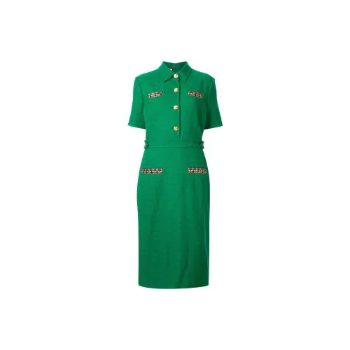 GUCCI Short-Sleeved Dresses Women's Green