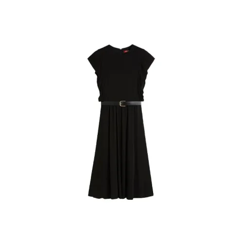 MaxMara Short-Sleeved Dresses Women's Black