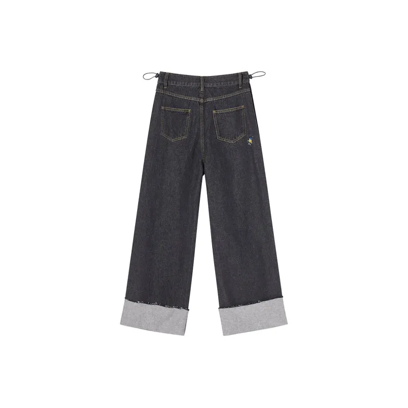 SEENFAAN Straight Thickened Jeans Unisex-1