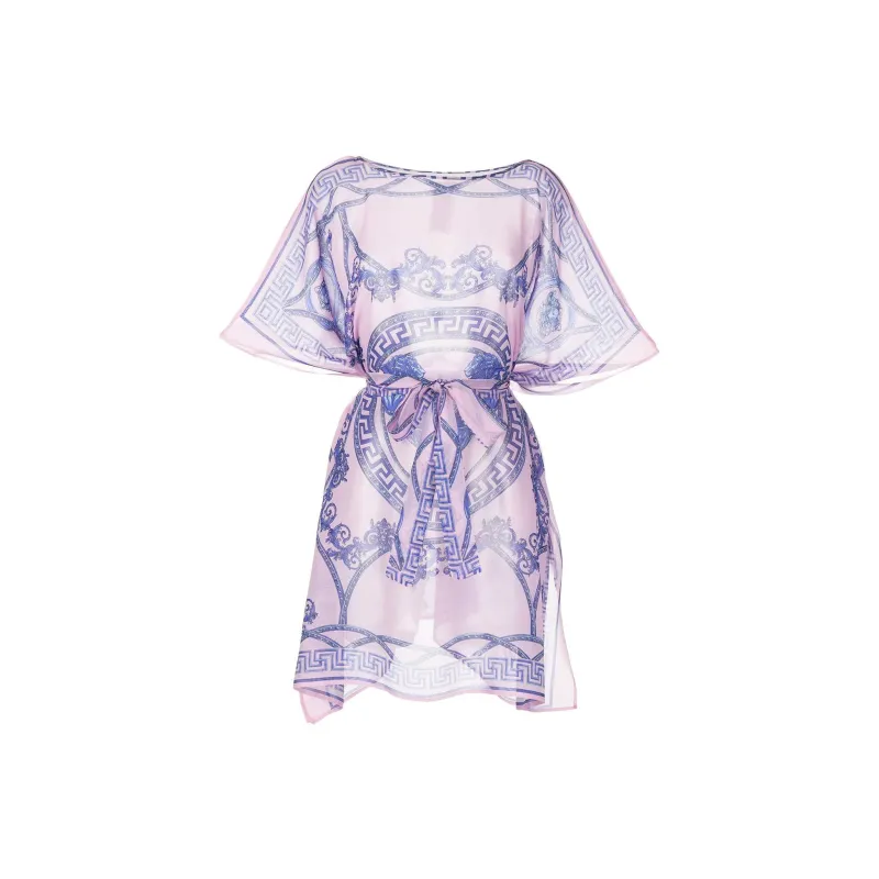 VERSACE Short-Sleeved Dresses Women's Pink-1