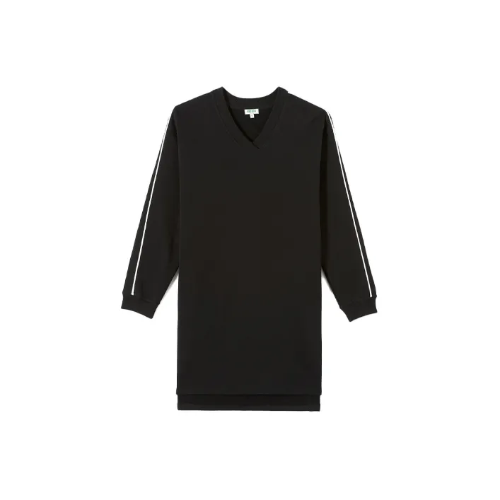 KENZO Long Sleeved Dresses Women's Black-1