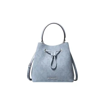 MICHAEL KORS Suri Leather Bucket Bags Handbag Crossbody Bag Women's Blue