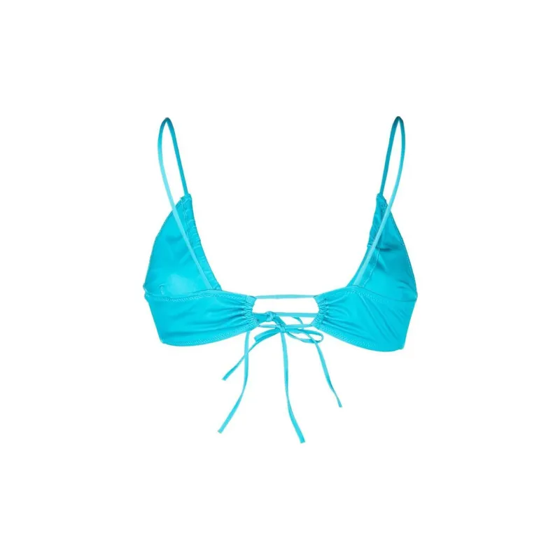 Jacquemus Le Bas Tropea Swimsuit Top 'Turquoise'-1