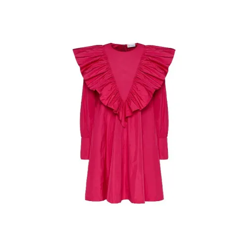 RED VALENTINO Long-Sleeved Dresses Women's Red