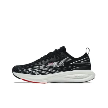 FILA ENERGY Wear Resistant Lightweight Rebound Low Top Casual Running Shoes Men's Black