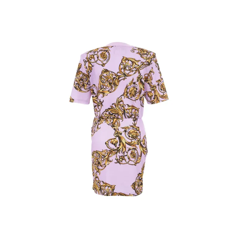 VERSACE Short-Sleeved Dresses Women's Purple-1