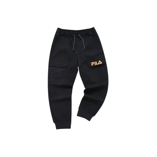 FILA FUSION STREET SPORT Knitted Sports Pants Women's Pitch Black