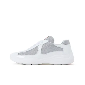 PRADA Women's America's Cup 'Biker Fabric   White Grey'