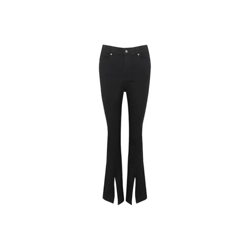 LIUREGALI Light And Shadow Art Series Jeans Women's Black