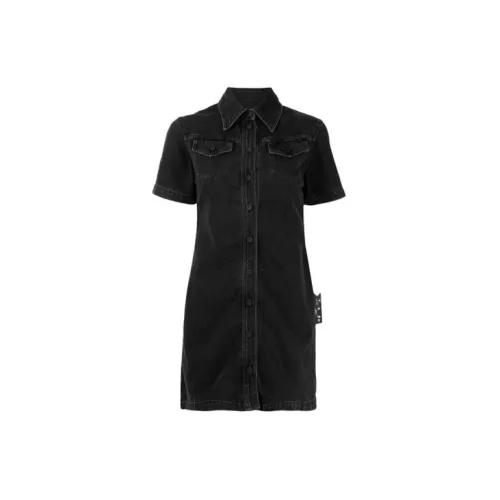 OFF-WHITE SS21 Short-Sleeved Dresses Women's Black