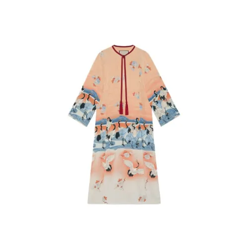 GUCCI Long-Sleeved Dresses Women's Pink