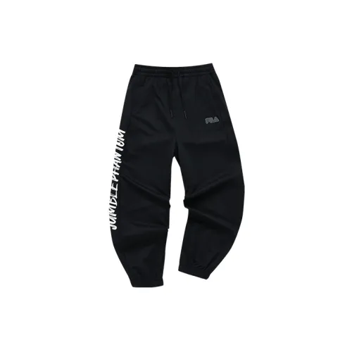 FILA FUSION TOKYO STUDIO Knitted Sweatpants Women's Pitch Black