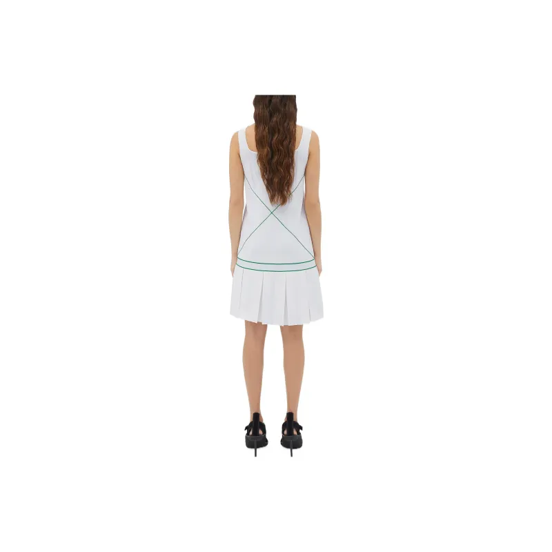 Bottega Veneta Sleeveless Dresses Women's White-1