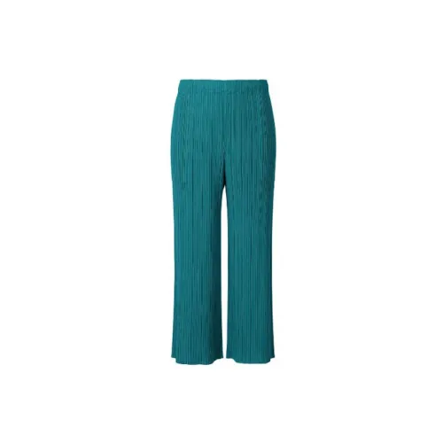 PLEATS PLEASE ISSEY MIYAKE Casual Pants Women's Turquoise Color