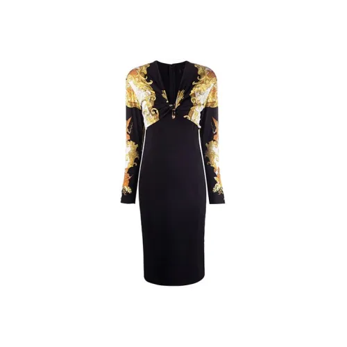 VERSACE Long-Sleeved Dresses Women's Black