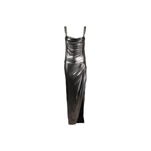 BALMAIN Sleeveless Dresses Women's Silver