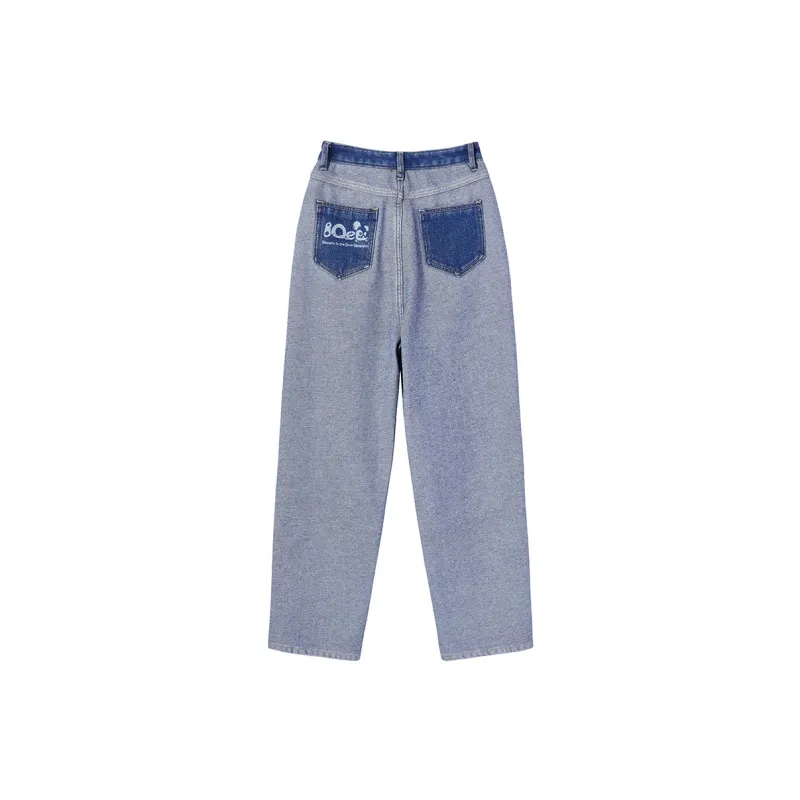 Qee X SEENFAAN Jeans Women's Blue-1