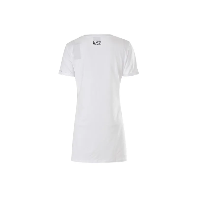 EMPORIO ARMANI EA7 Short Sleeved Dresses Women's White-1