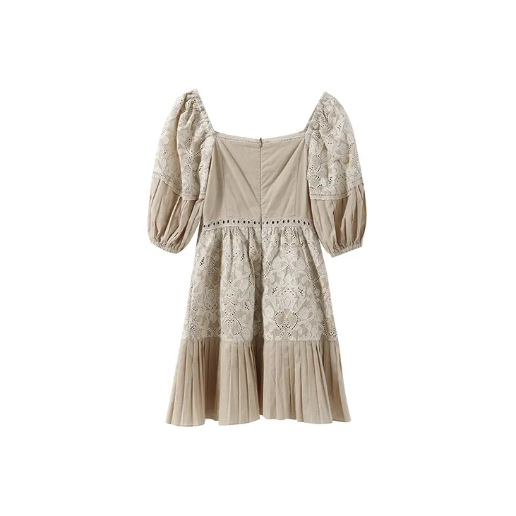 YUMOMO STAR A-Line Skirt Dress Walnut Gray-1