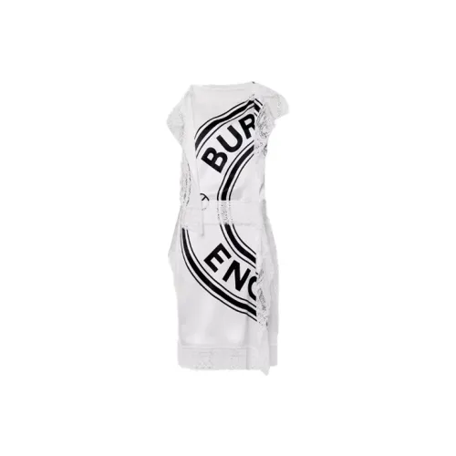 Burberry Sleeveless Dresses Women's White