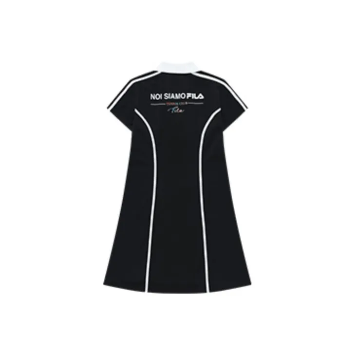 FILA FUSION Short Sleeved Dresses Women's Pitch Black-1