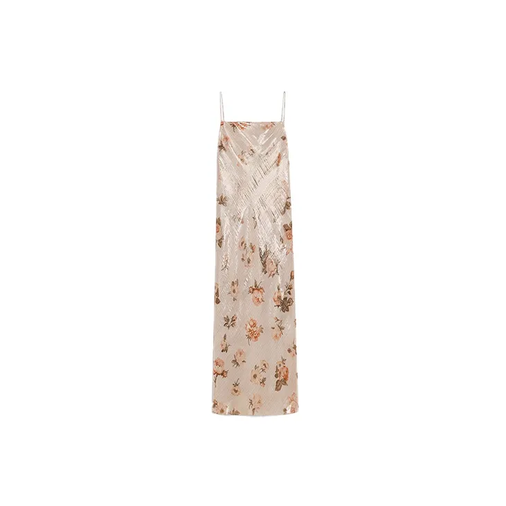 CELINE Sleeveless Dresses Women's Yellow-1