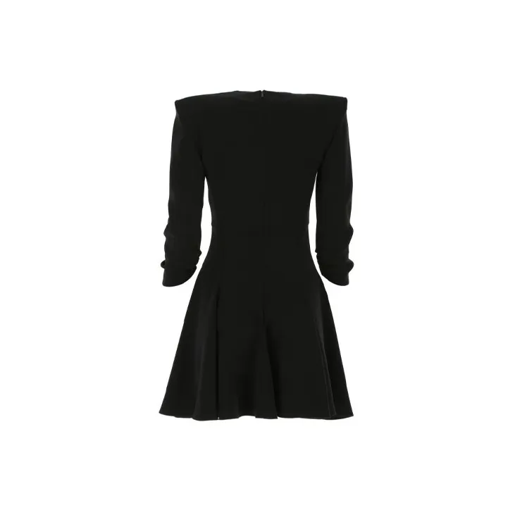 VERSACE Short-Sleeved Dresses Women's Black-1