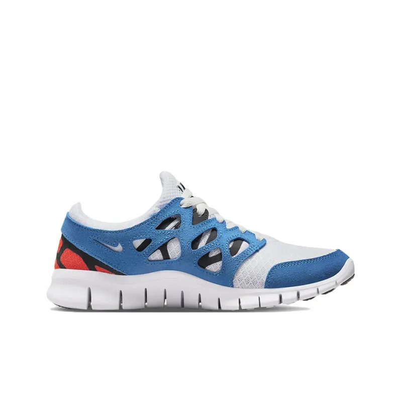 Nike Free Run 2 White Bright Crimson Photo Blue Black Women's-1