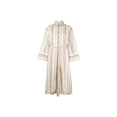 Brunello Cucinelli Striped Belted Shirt Dress