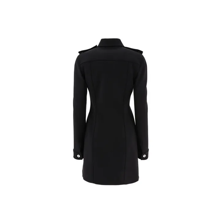 Bottega Veneta Structured Buttoned Mini Shirt Dress-1