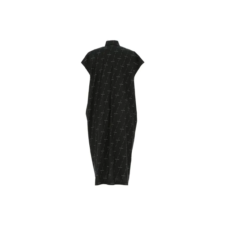 Balenciaga SS21 Short-Sleeved Dresses Women's Black-1