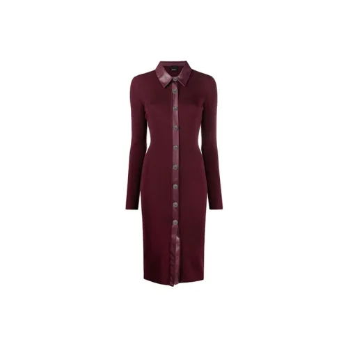 PINKO Long-Sleeved Dresses Women's Dark Red