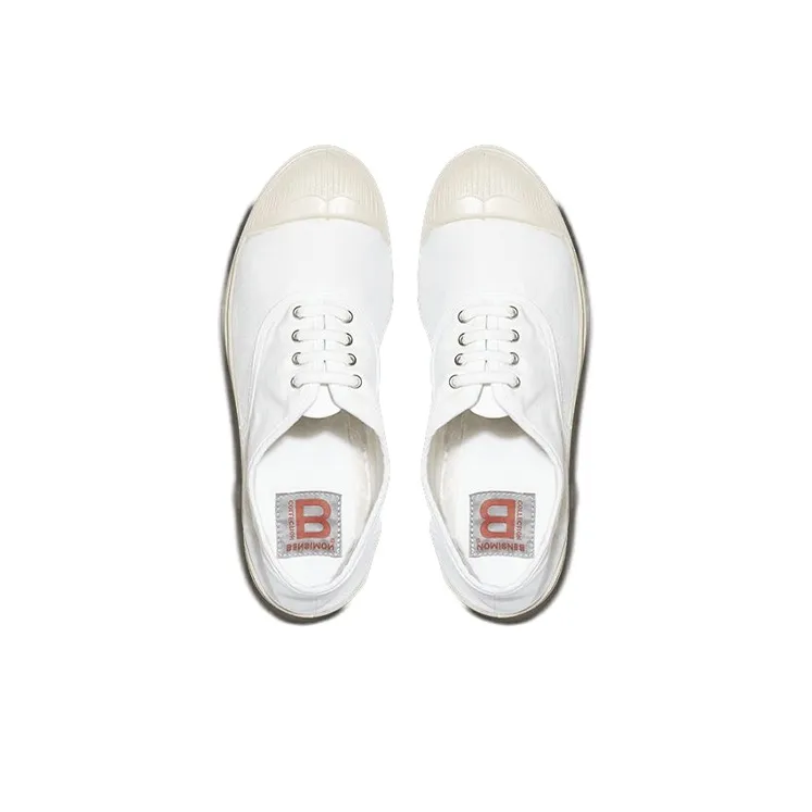 BENSIMON Anti Slip Wear Resistant Low Top Casual Shoes Men's White-3