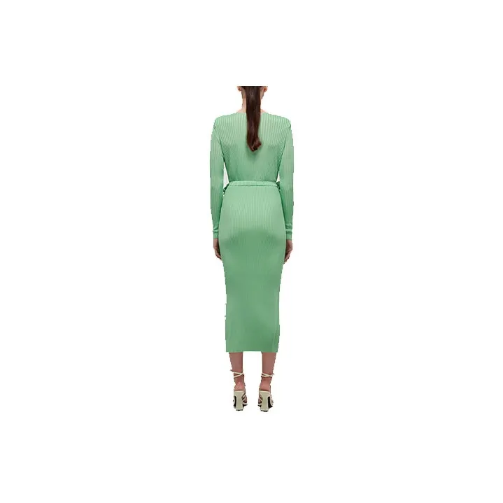 Self portrait Long Sleeved Dresses Women's Green-1