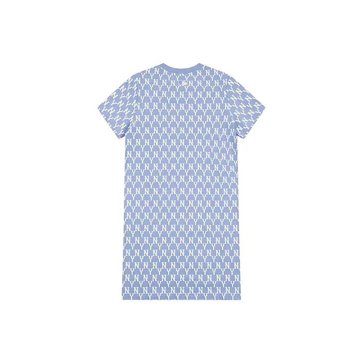 MLB Short Sleeved Dresses Women's Sky Blue-1