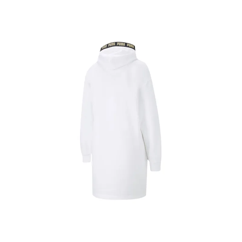 PUMA Long Sleeved Dresses Women's White-1