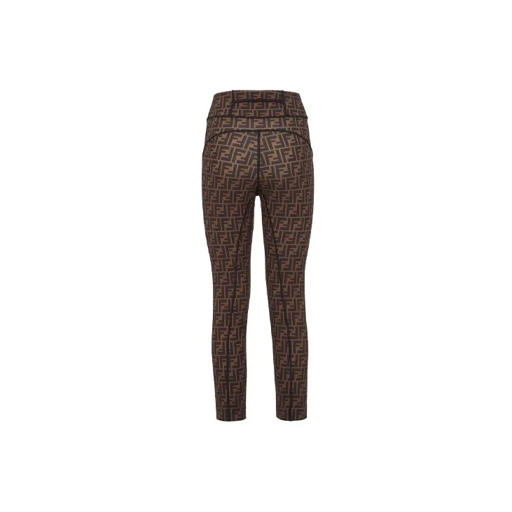 FENDI Leggings Women's Brown-1