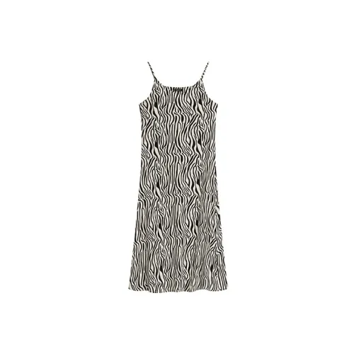 CHUU Sleeveless Dresses Women's Zebra Print