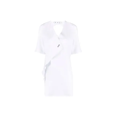 OFF-WHITE SS21 Short-Sleeved Dresses Women's White