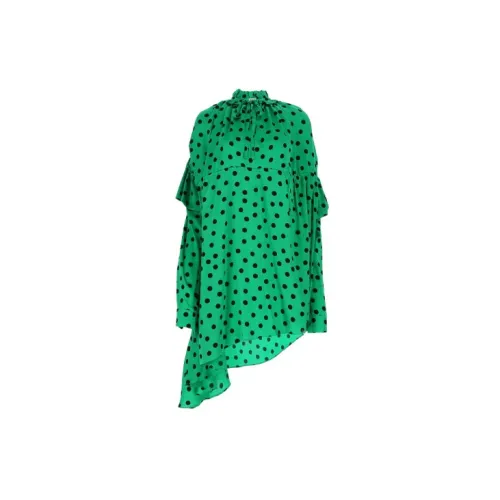 Balenciaga Long-Sleeved Dresses Women's Green