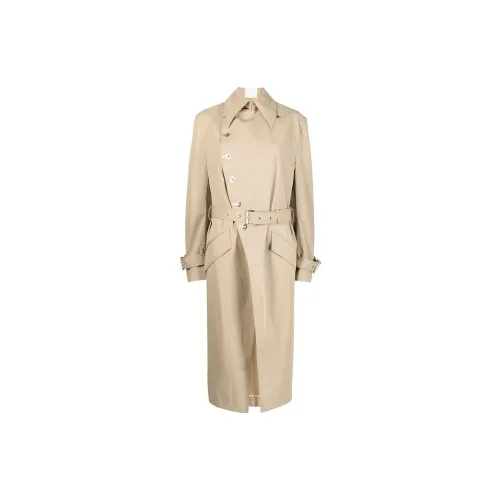 DION LEE Trench Coats Women's Khaki