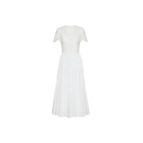 Valentino Short-Sleeved Dresses Women's White