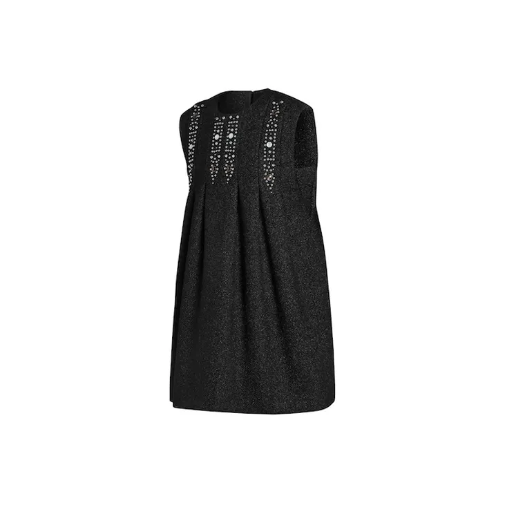 LOUIS VUITTON Stud Detail Glitter Dress-2