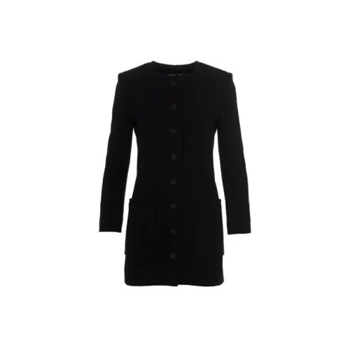 SAINT LAURENT Long-Sleeved Dresses Women's Black